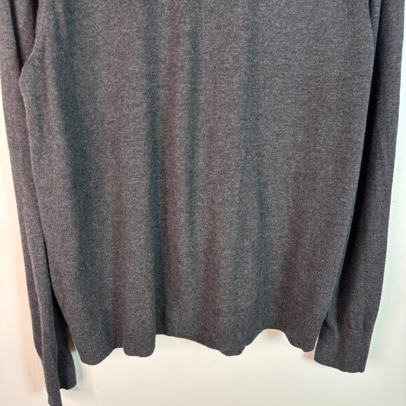 Old Navy Cardigan XXL Charcoal Gray V-Neck Button-Front Lightweight Cotton Blend - Picture 6 of 8